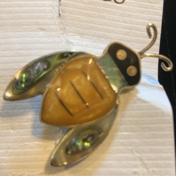 DelMundo handcrafted western Bee 🐝 brooch - Picture 2 of 11